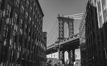 Manhattan Bridge Tower DUMBO, New York, Amerika van Patrick Groß