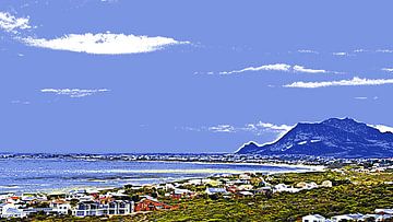 Betty's Bay in Zuid-Afrika gemengde techniek van Werner Lehmann