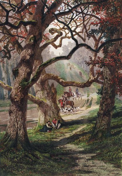 Sous les arbres (dans la forêt de Fontainebleau), Kuytenbrouwer par Teylers Museum