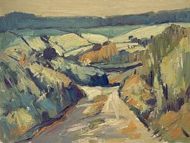 Chemin le long du verger de Bellet sur Nop Briex