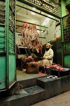 Boucherie à Delhi Inde sur Gonnie van de Schans