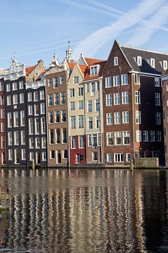 Grachtenpanden in Amsterdam van Jan Kranendonk