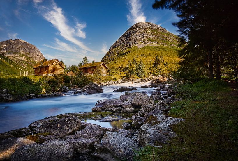 Cabins close to Øvstestølbrua, Valldal, Norway by qtx