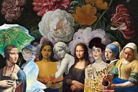 Die Damen der Herren, mit Blumen