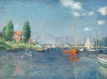 Rode Boten, Argenteuil, Claude Monet