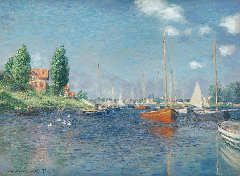 Rote Boote, Argenteuil, Claude Monet von Meisterhafte Meister