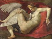 Leda und der Schwan, nach Michelangelo von 1000 Schilderijen Miniaturansicht