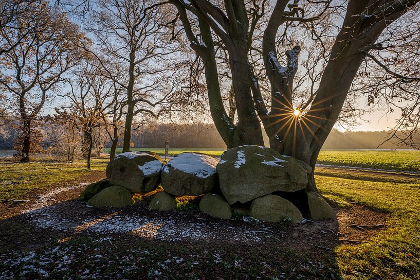 Hünenbett auf dem Hondsrug in Drenthe von Henk Osinga