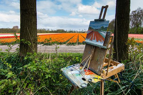 Tulip fields and art painters ...
