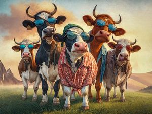 „Die Kuhbande – Humorvolle Tierkunst mit Charakter“