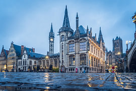 The Belfry and Ghent Town Hall