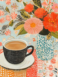 Kaffee und Blumen von IamHomeStudio