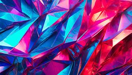 Purple pink and blue with shapes