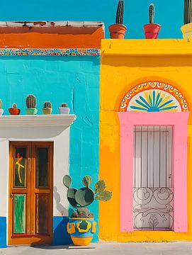 Kleurrijk Merida in Mexico van PixelPrestige