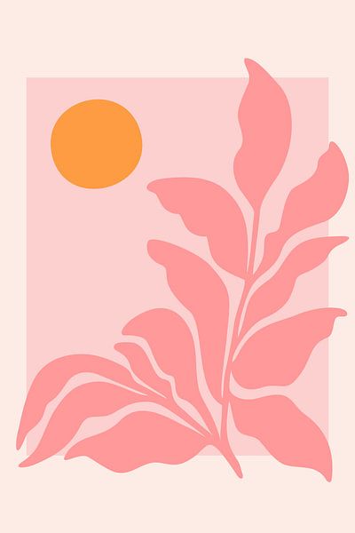 Sunny Pink Garden von Kristian Gallagher by The Artcircle