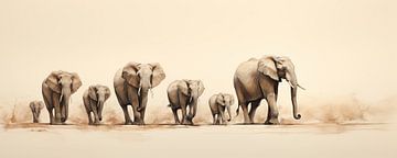 Painting Elephant by ARTEO Paintings