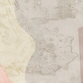 Abstract botanical in pastel colors by Abstract Minimalist Art