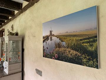 Photo de nos clients: Moulin dans le polder triangulaire Leidschendam - Pays-Bas sur Jolanda Aalbers