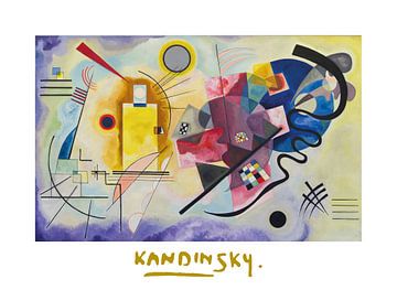 Geel - Rood - Blauw van Wassily Kandinsky van Peter Balan