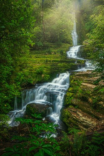 New Zealand South Island Catlins Waterfall