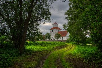 De kerk van Ivö, Zweden van Bernardo Peters Velasquez