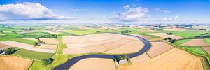 Reitdiep Groningen von oben (3:1-Panorama)