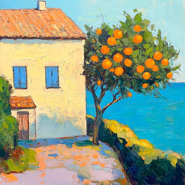 Orange tree coast by Poster Art Shop
