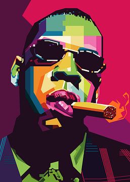 Jay-Z Pop Art WPAP von SW Artwork