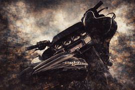 Dynamic motion blur and urban overlays around historic car by Johnny Flash