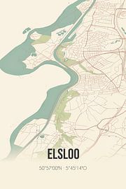 Vintage map of Elsloo (Limburg) by Prints of Place