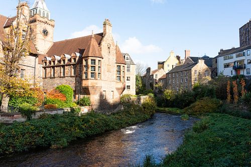 Dean Village in Edinburg, Scotland