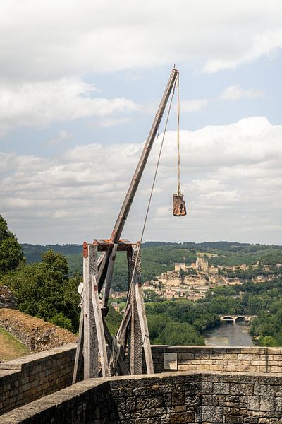 Katapult der Burg Castelnaud von Ryan van Pelt