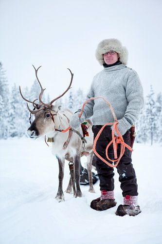 Sami with Reindeer