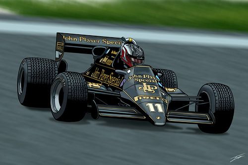Der ikonische JPS Lotus F1-Wagen von Ferrando