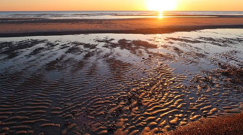 Coucher de soleil sur la mer