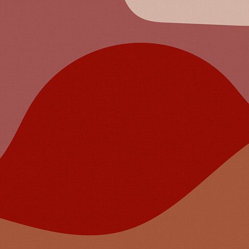 Formes organiques abstraites dans des couleurs chaudes I