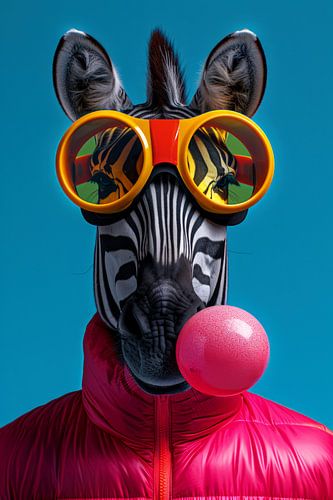Bubblegum Fun: Zebra 4