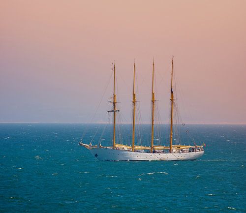A fourmaster on the Atlantic by Tanja Riedel