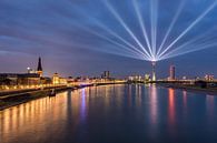 Düsseldorf Panorama mit Rheinkomet® von Michael Valjak Miniaturansicht