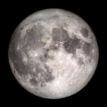 Pleine Lune. Original de la NASA. sur Dina Dankers
