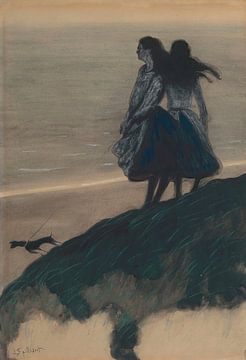 Léon Spilliaert - Mädchen auf einer Düne von Peter Balan