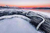 Kleurrijke zonsopkomst nabij Tromsø, Noorwegen van Martijn Smeets thumbnail