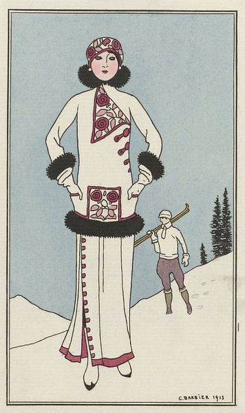 George Barbier - Pour St. Moritz (1913) van Peter Balan
