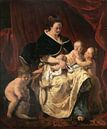 Mutter mit drei Kindern, Ferdinand Bol von Meisterhafte Meister Miniaturansicht