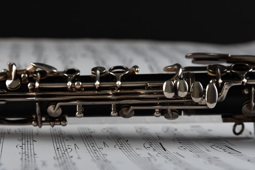 Klarinet met muziekblad van Anita Visschers