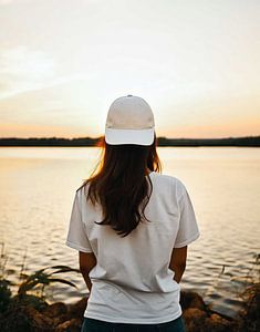 Frau am See