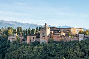 Alhambra à Grenade sur Jan van der Veen