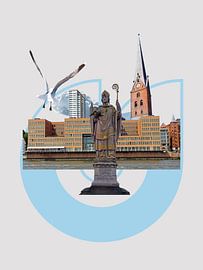 City collages - Hamburg Collage #03 by Stadtcollagen