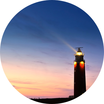 Vuurtoren op het eiland Texel in de Waddenzee van Sjoerd van der Wal Fotografie