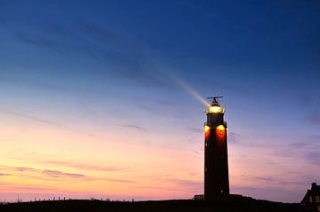 Leuchtturm auf der Insel Texel in der Wattenmeerregion von Sjoerd van der Wal